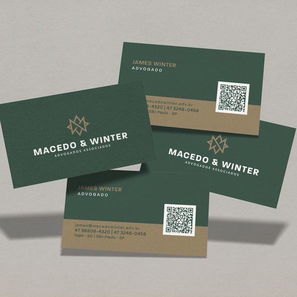 Gajaw Portfolio Macedo Winter Cartao Visita